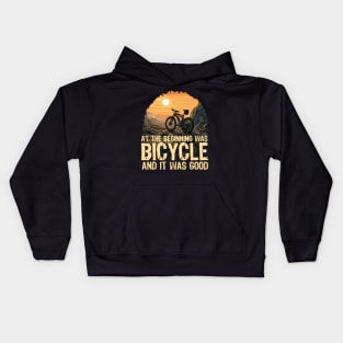 Vintage Mountain Bike Kids Hoodie